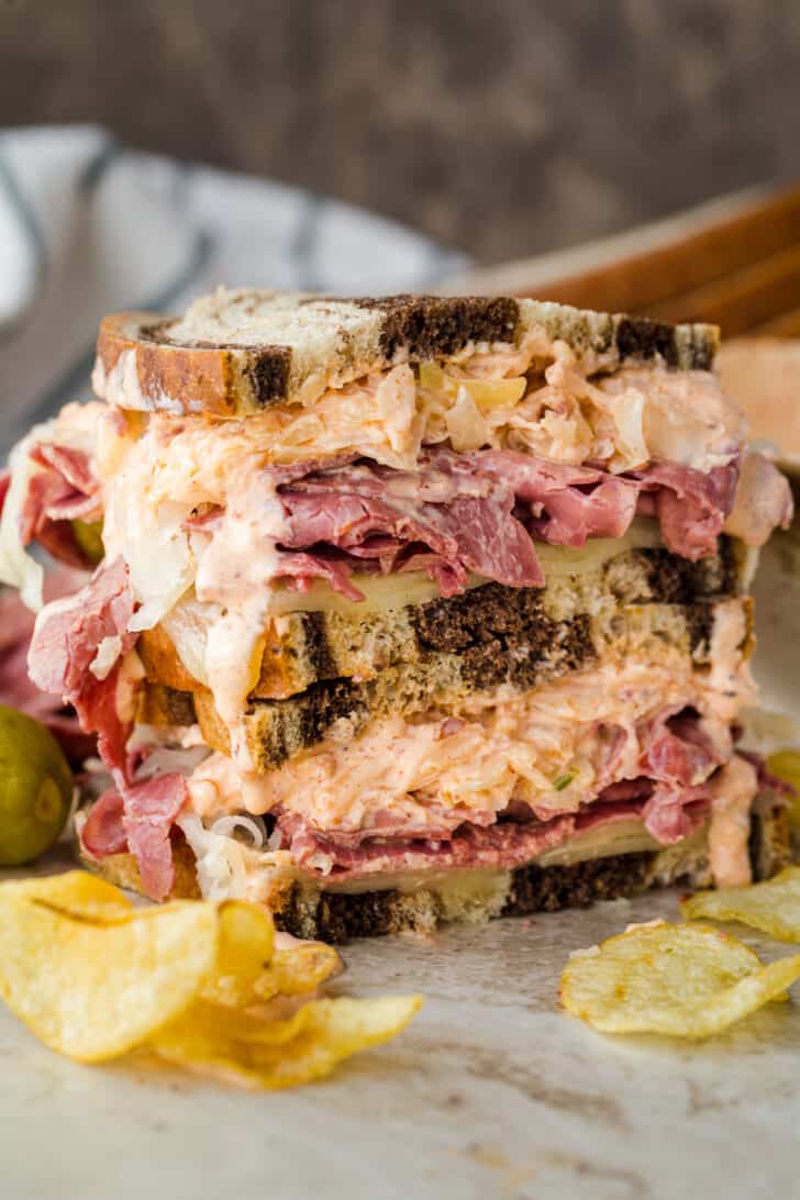 Reuben Sandwich with Russian Dressing